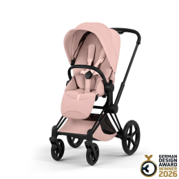 Коляска 2 в 1 Priam 5 Style Collection цвет Peach Pink шасси Matt Black