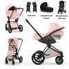Коляска 3 в 1 Cybex Priam V Style Collection цвет Peach Pink шасси Matt Black