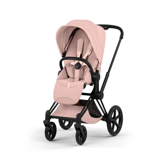 Коляска 3 в 1 Cybex Priam V Style Collection цвет Peach Pink шасси Matt Black