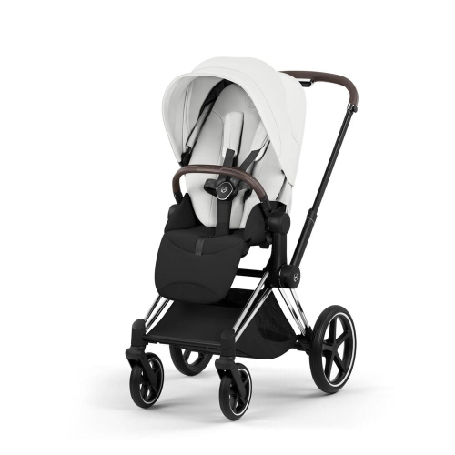 Коляска 3 в 1 Cybex Priam V Style Collection цвет Off White шасси Chrome
