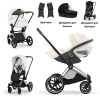 Коляска 3 в 1 Cybex Priam V Style Collection цвет Off White шасси Chrome