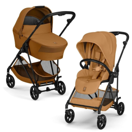 Коляска 2 в 1 Cybex Melio Carbon 2026 цвет Cinnamon Yellow
