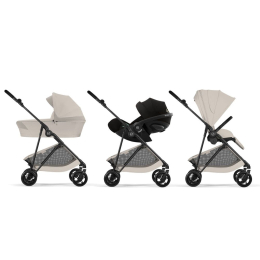 Коляска 2 в 1 Cybex Melio Carbon 2026 цвет Dune Grey