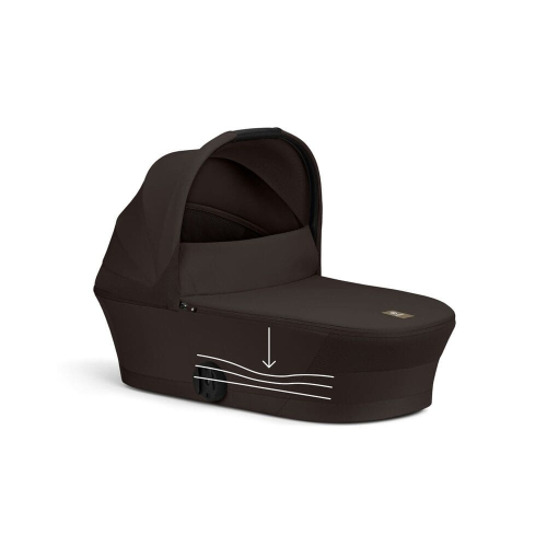 Коляска 2 в 1 Cybex Melio Carbon 2026 цвет Chocolate Brown