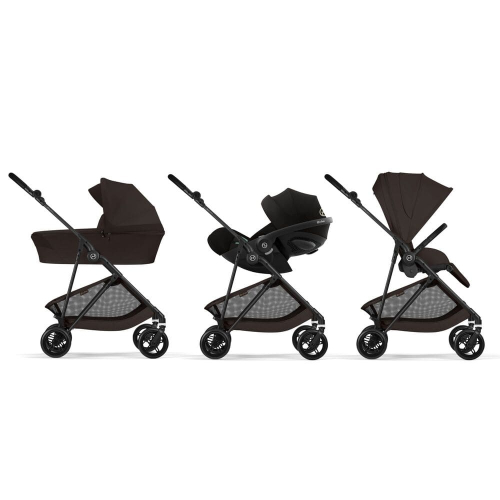 Коляска 2 в 1 Cybex Melio Carbon 2026 цвет Chocolate Brown