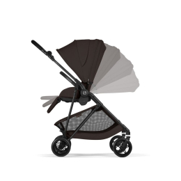 Коляска 2 в 1 Cybex Melio Carbon 2026 цвет Chocolate Brown