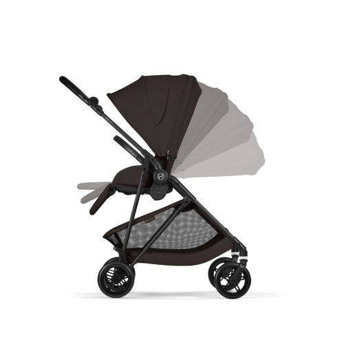 Коляска 2 в 1 Cybex Melio Carbon 2026 цвет Chocolate Brown