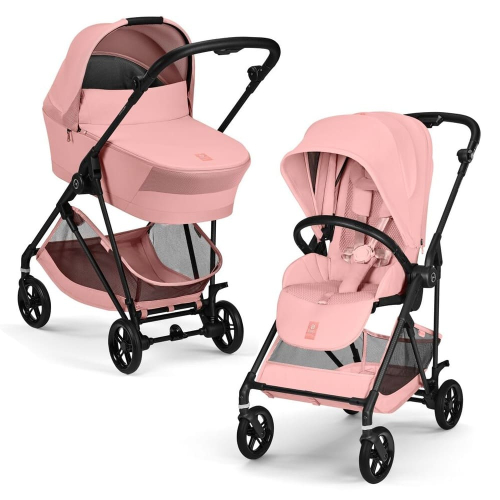 Коляска 2 в 1 Cybex Melio Carbon 2026 цвет Candy Pink