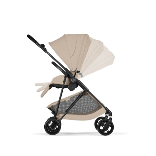 Коляска 2 в 1 Cybex Melio Carbon 2026 цвет Almond Beige
