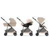 Коляска 2 в 1 Cybex Melio Carbon 2026 цвет Almond Beige