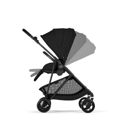 Коляска 2 в 1 Cybex Melio Carbon 2026 цвет Magic Black
