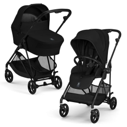 Коляска 2 в 1 Cybex Melio Carbon 2026 цвет Magic Black