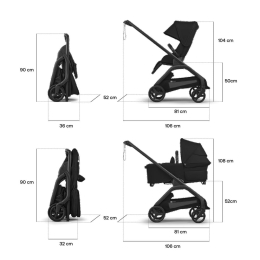 Прогулочная коляска Bugaboo Dragonfly Plus 2026 цвет Grey Melange