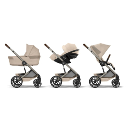 Коляска 2 в 1 Cybex Balios S Lux 2026 Almond Beige со складной люлькой