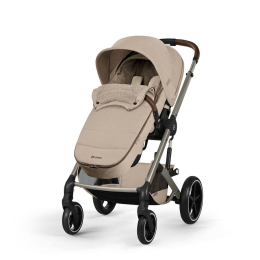 Коляска 2 в 1 Cybex Balios S Lux 2026 Almond Beige со складной люлькой