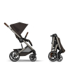 Коляска 2 в 1 Cybex Balios S Lux 2026 Chocolate Brown со складной люлькой