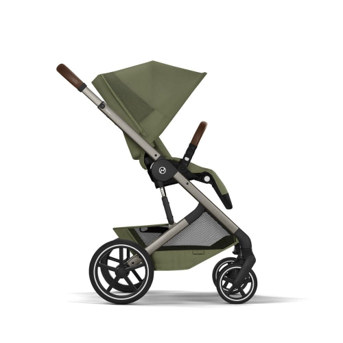 Коляска 2 в 1 Cybex Balios S Lux 2026 Moss Green со складной люлькой