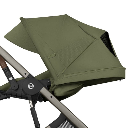 Коляска 2 в 1 Cybex Balios S Lux 2026 Moss Green со складной люлькой