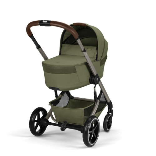 Коляска 2 в 1 Cybex Balios S Lux 2026 Moss Green со складной люлькой