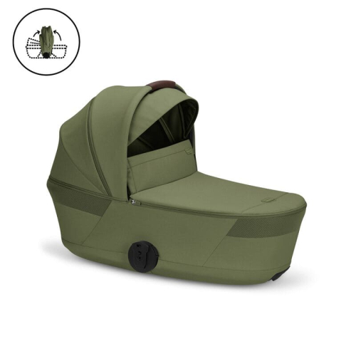 Коляска 2 в 1 Cybex Balios S Lux 2026 Moss Green со складной люлькой