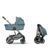 Коляска 2 в 1 Cybex Balios S Lux 2026 Stormy Blue со складной люлькой