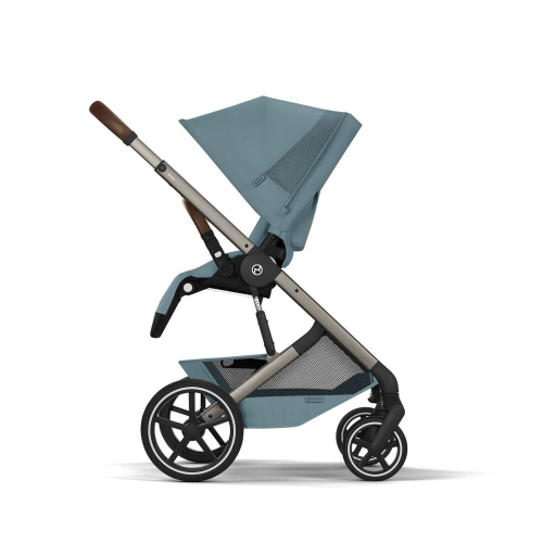 Коляска 2 в 1 Cybex Balios S Lux 2026 Stormy Blue со складной люлькой