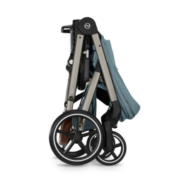 Коляска 2 в 1 Cybex Balios S Lux 2026 Stormy Blue со складной люлькой