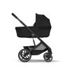 Коляска 2 в 1 Cybex Balios S Lux 2026 Moon Black со складной люлькой