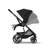 Коляска 2 в 1 Cybex Balios S Lux 2026 Moon Black со складной люлькой