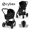 Коляска 2 в 1 Cybex Balios S Lux 2026 Moon Black со складной люлькой