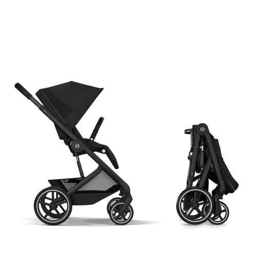Коляска 2 в 1 Cybex Balios S Lux 2026 Moon Black со складной люлькой