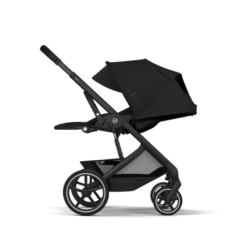 Коляска 2 в 1 Cybex Balios S Lux 2026 Moon Black со складной люлькой