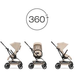 Коляска Cybex 2026 Eezy S Twist+2 Almond Beige (Бежевый)