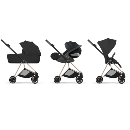 Коляска Cybex Mios 2026 Style Collection цвет Sepia Black рама Rose Gold