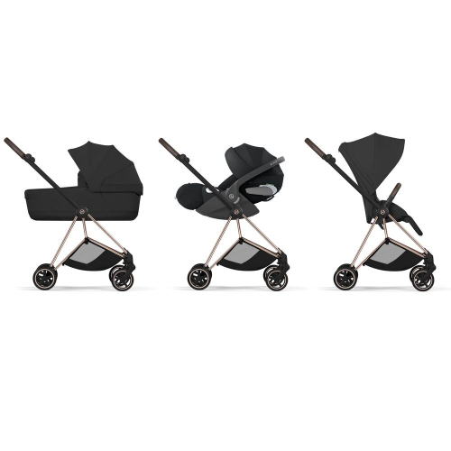 Коляска Cybex Mios 2026 Style Collection цвет Sepia Black рама Rose Gold