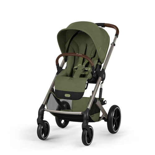 Коляска 3 в 1 Cybex Balios S Lux 2026 цвет Moss Green (складная люлька)