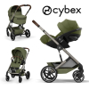Коляска 3 в 1 Cybex Balios S Lux 2026 цвет Moss Green (складная люлька)