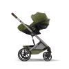 Коляска 3 в 1 Cybex Balios S Lux 2026 цвет Moss Green (складная люлька)