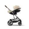 Коляска 3 в 1 Cybex Balios S Lux 2026 цвет Almond Beige (складная люлька)