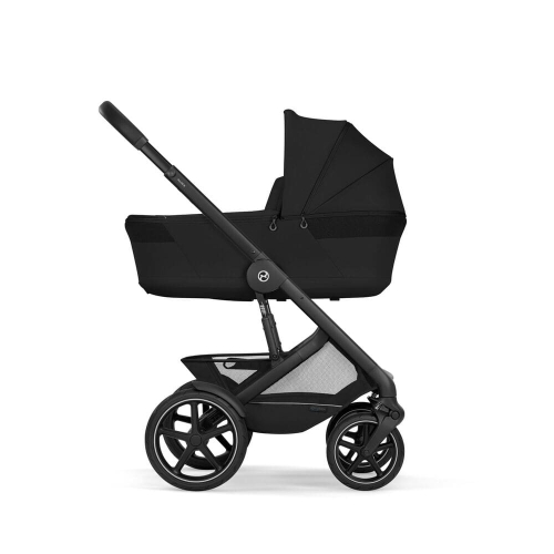 Коляска 2 в 1 Cybex Talos S Lux 2026 Moon Black со складной люлькой Talos Fold Cot