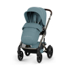 Коляска 2 в 1 Cybex Talos S Lux 2026 Stormy Blue со складной люлькой Talos Fold Cot