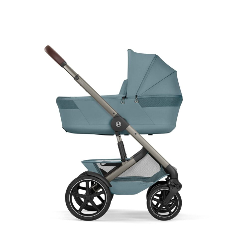 Коляска 2 в 1 Cybex Talos S Lux 2026 Stormy Blue со складной люлькой Talos Fold Cot