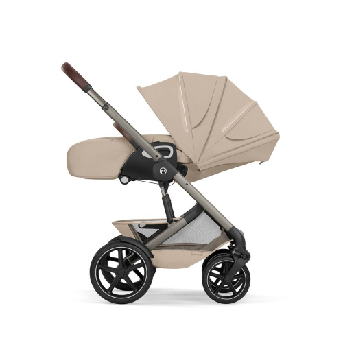 Коляска 2 в 1 Cybex Talos S Lux 2026 Almond Beige со складной люлькой Talos Fold Cot