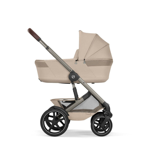 Коляска 2 в 1 Cybex Talos S Lux 2026 Almond Beige со складной люлькой Talos Fold Cot
