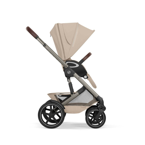 Коляска 2 в 1 Cybex Talos S Lux 2026 Almond Beige со складной люлькой Talos Fold Cot