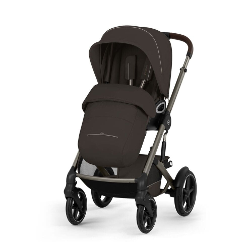 Коляска 2 в 1 Cybex Talos S Lux 2026 Chocolate Brown со складной люлькой Talos Fold