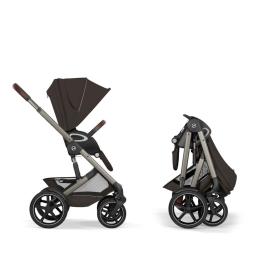 Коляска 2 в 1 Cybex Talos S Lux 2026 Chocolate Brown со складной люлькой Talos Fold