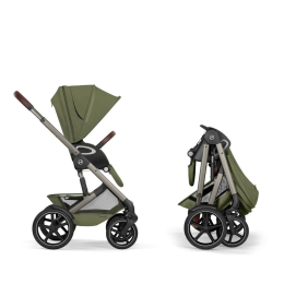 Коляска 2 в 1 Cybex Talos S Lux 2026 Moss Green со складной люлькой Talos Fold