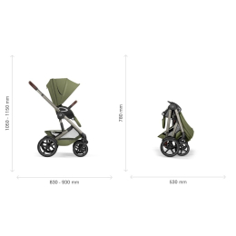 Коляска 2 в 1 Cybex Talos S Lux 2026 Moss Green со складной люлькой Talos Fold