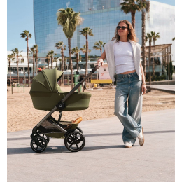 Коляска 2 в 1 Cybex Talos S Lux 2026 Moss Green со складной люлькой Talos Fold